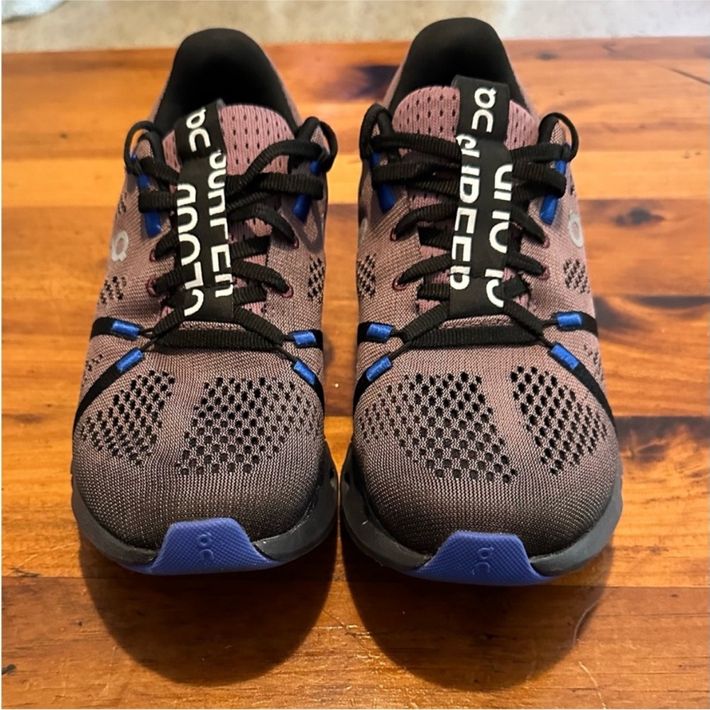 On Running athletic shoes. Size 8. Worn twice. Excellent condition